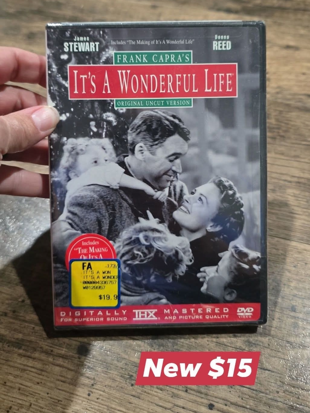 Source Unknown It's A Wonderful Life DVD - Black, Red, Green